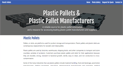 Desktop Screenshot of plasticpalletmanufacturers.org