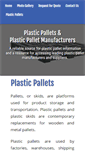 Mobile Screenshot of plasticpalletmanufacturers.org